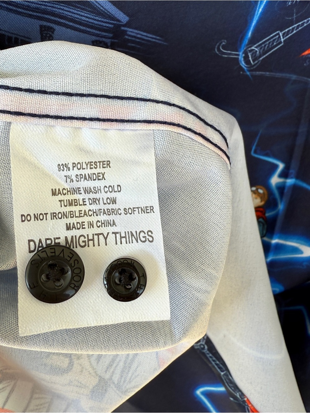 RSVLTS Size Large Back to the Future KUNUFLEX Marty McFly Button Up Shirt NWT - Picture 7 of 7